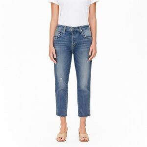 AMO Lover In The Cards High Rise Straight Leg Crop Jeans